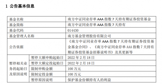 申购上限由1000万下调至100万，同业存单指数基金显著控规模，百亿上限究竟谁追捧？另有百家基金排队申请