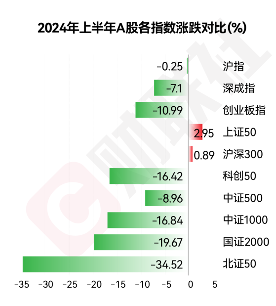 【年中盘点】2024上半年十大牛熊股出炉：正丹股份以绝对优势夺魁 H1共有273股跌超50%