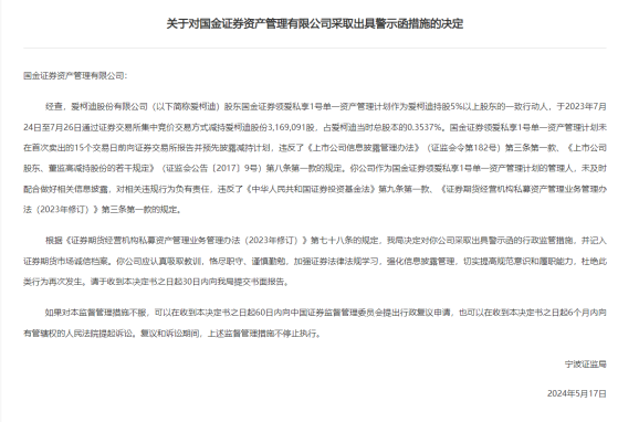 券商资管正迎一波强监管，已有6家券商收罚单，国金资管处罚事出信披管理