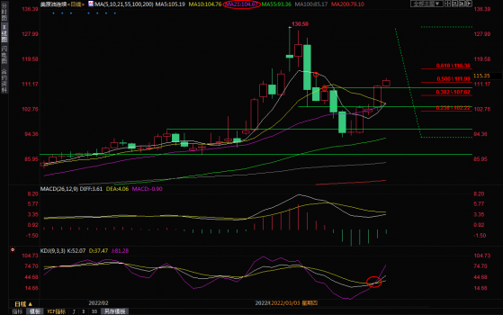 3月22日美原油交易策略：多头反扑凶猛，关注116上方阻力