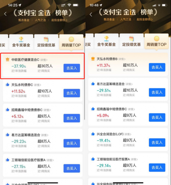 从第一到下架，葛兰基金退出支付宝热销榜，天天基金、腾讯理财通仍排前十，网友：这是人工干预了智能？