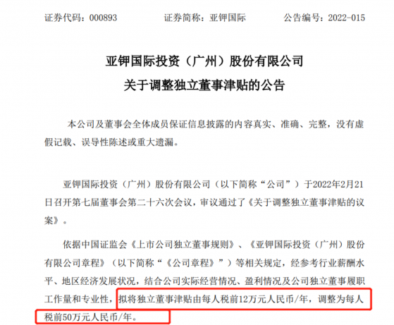 津贴翻了4倍，这家公司独董不再只赚“白菜钱”！高薪能否改变“花瓶”现象？