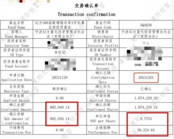 100万投量化巨头私募，赔掉20万却被收3万“业绩报酬”，亏钱者的控诉：合理难合情