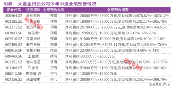 国家大基金重仓股业绩大幅预增，“成长密码”是持续研发