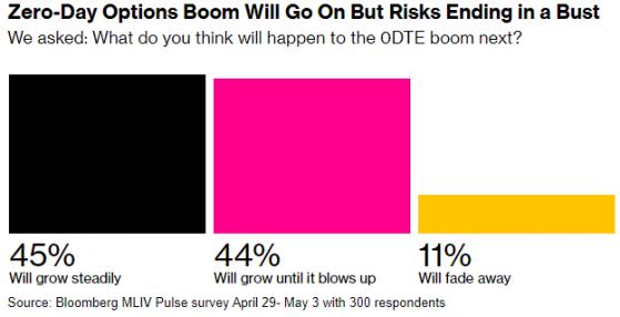 美股零日期权热潮愈演愈烈 近半投资者担心触发崩盘