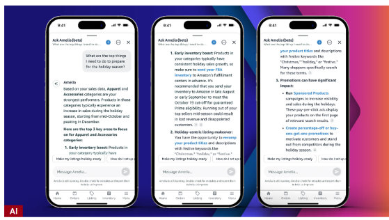 亚马逊(AMZN.US)生成式AI版图再扩张! 重磅推出电商AI助手Amelia