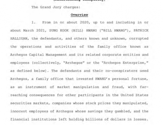 “世纪大爆仓”始作俑者Bill Hwang被逮捕 被指控11项刑事罪名