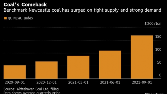 澳洲煤炭巨头Whitehaven警告：煤炭价格涨势不会很快结束